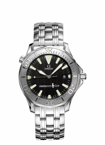 Omega Seamaster Diver 300M Automatic 41 Stainless Steel / White Gold / Black / Bracelet / America's Cup 2533.50.00 (25335000)